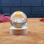 Kişiye Özel 3D Güneş Sistemi Kristal Top Gece Lambası