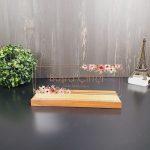 Kişiye Özel Modern Papatya Çiçek Tasarımlı Masa İsimliği
