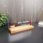 Avukatlara Özel Modern Tasarımlı Masa İsimliği