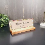 Kişiye Özel Modern Tasarımlı Masa İsimliği
