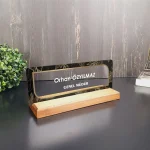 Kişiye Özel Modern Tasarımlı Masa İsimliği