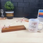 Kişiye Özel Ofis Masa İsimliği Ve Kupa Bardak Hediye Seti