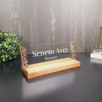 Kişiye Özel Modern Tasarımlı Masa İsimliği